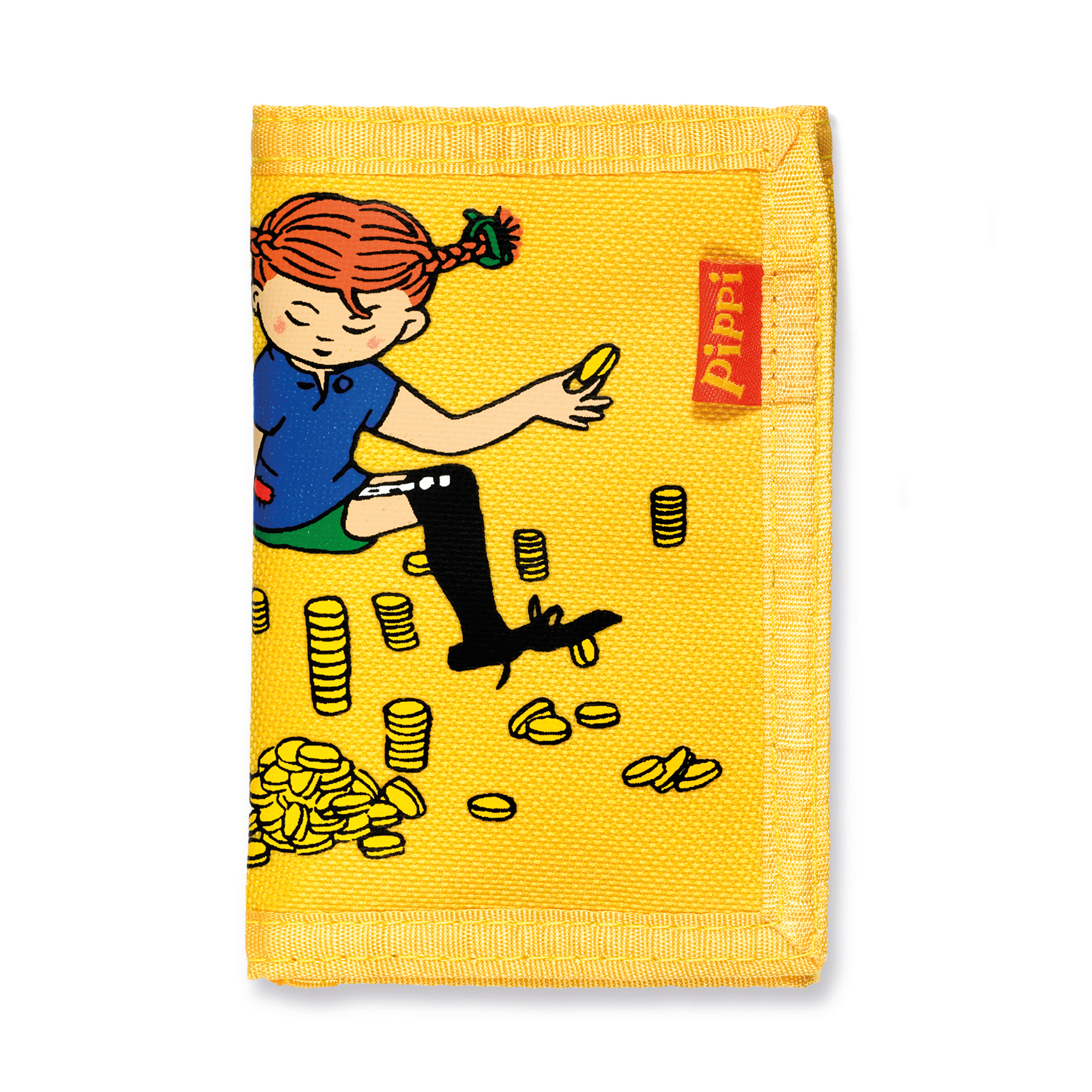 Pippi pippi barnväska plånbok gul